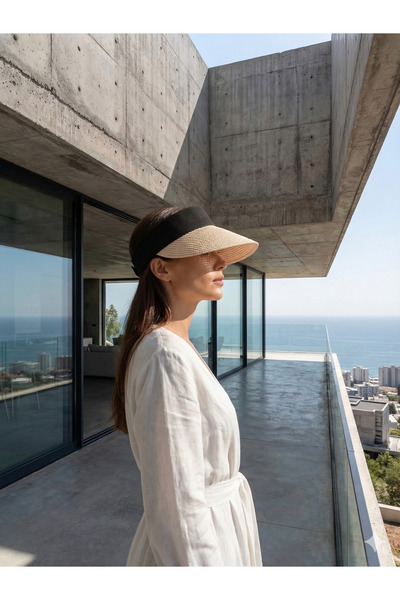 PIECE SIGNATURE Uv Protection for Summer Beach, for Women, Wide Brim Visor Ro...