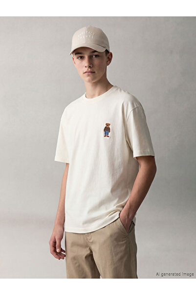 LC Waikiki I Cute Teddy Bear Embroidered Boy's T-Shirt from Freezen Store