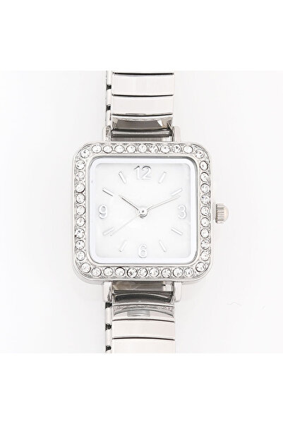 meli melo Elegant watch with elastic strap and square dial