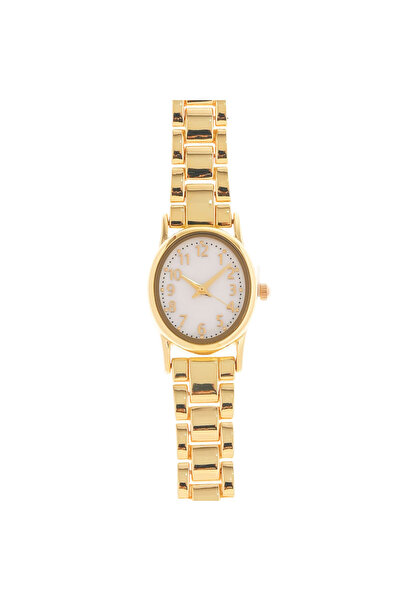 meli melo Elegant gold watch with classic round dial and metal bracelet