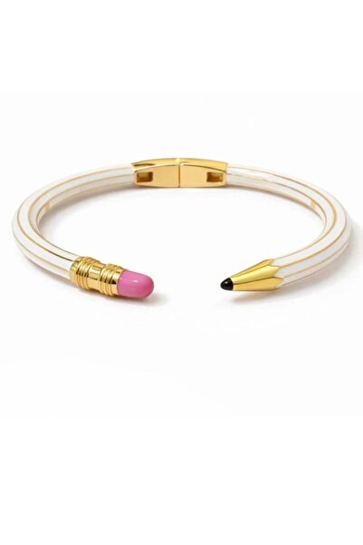 neslyaccessories سوار نيسلي بencil شيك ملون على شكل قلم من الفولاذ