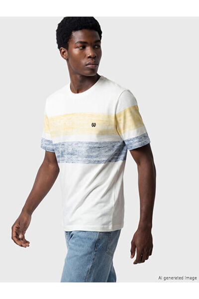 LC Waikiki Tricou pentru bărbați din bumbac pieptănat, cu guler Zero Roba, în...