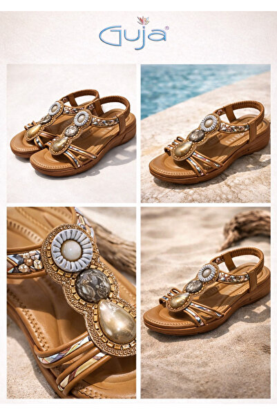Guja 26Y154-2 Σανδάλια με πέτρινα αξεσουάρ