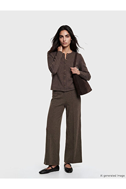 LC Waikiki Rmz Gi̇yi̇m Farkiyla Women's Wide Leg Pants with Waist Cord