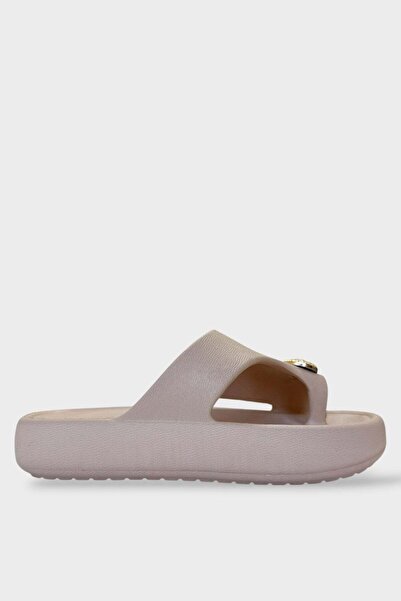 Liger Κομψές σαγιονάρες με λεπτομέρεια από πόρπη, άνετες καθημερινές γυναικεί...