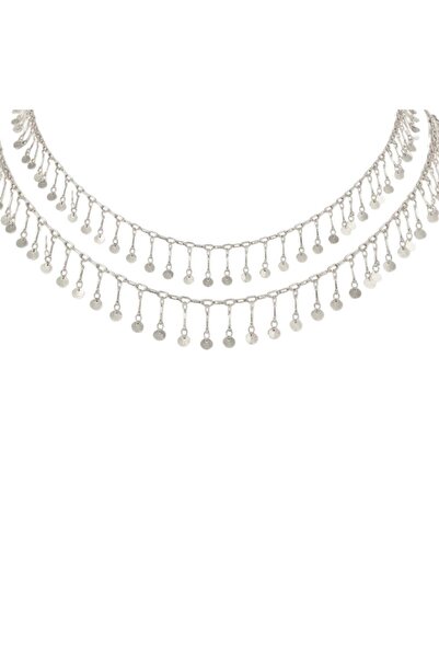 neslyaccessories قلادة من الترتر بطول 90 سم - سلسلة خصر - قلادة على شكل حرف Y