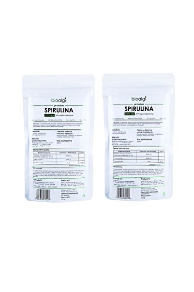 bioalgi 2x Spirulina Platensis Bioalge 100% naturale - Supliment alimentar - ...