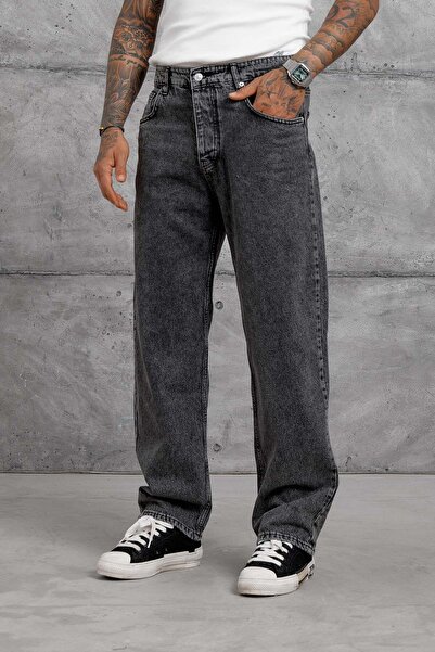 NOMARC Anthracite Mob Stone Washed Baggy Jean