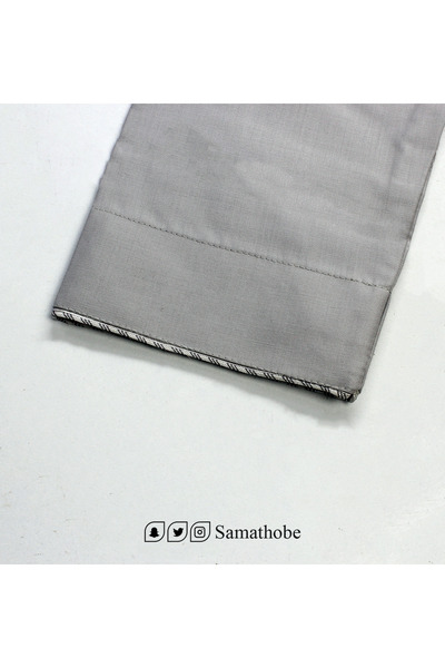 samathobe ثوب رجالي جاهز موديل MG42 رمادي طول 60
