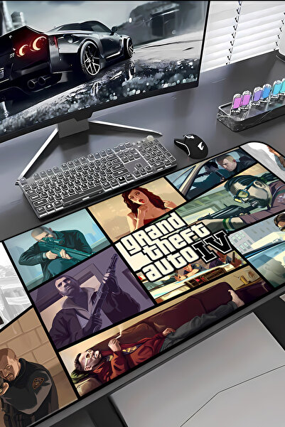 Charmbi Gaming Mouse Pad με θέμα GTA IV 30x70 – Αντιολισθητική βάση, μεγάλου ...