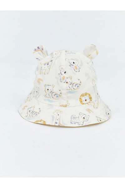 LC Waikiki Özmarka New Season Ecru Ear Detailed Baby Boy Bucket Hat