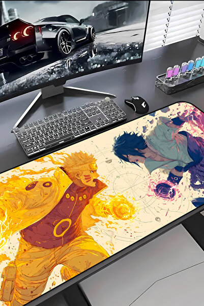 Charmbi Naruto vs Sasuke 30x70 Mouse Pad Gaming Mousepad, Αντιολισθητική Βάση...