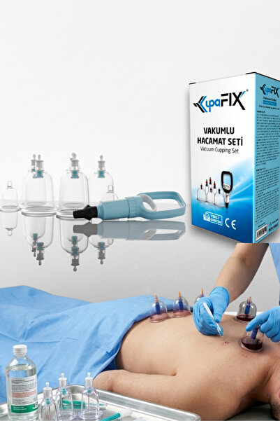 KUPAFİX 7 Parça Hacamat Kupası Seti Hacamat Kupası Pompalı