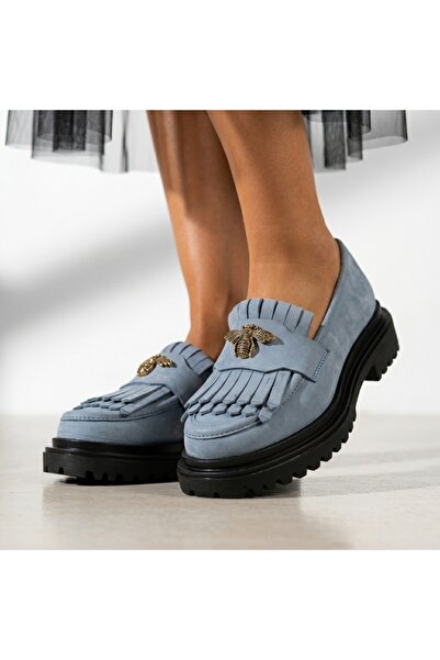 Cameleon Μπλε μοκασίνια με σχέδιο μέλισσας