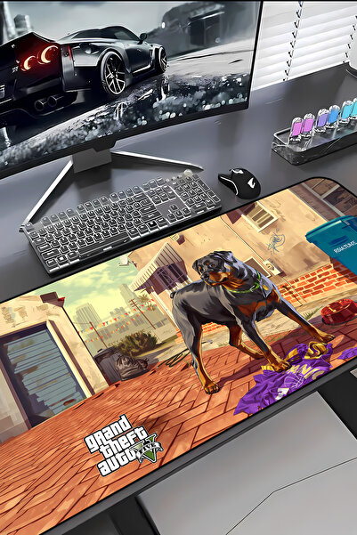 Charmbi Mouse Pad με θέμα GTA V – Gaming Mousepad 30x70, Αντιολισθητική Βάση,...