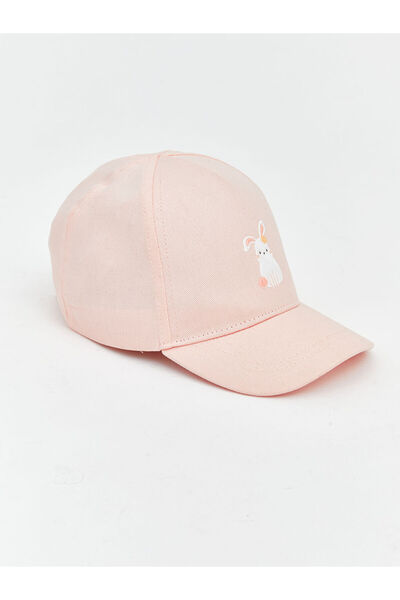 LC Waikiki Pink Rabbit Embroidered Baby Girl Cap Hat by Güli̇s Gi̇yi̇m