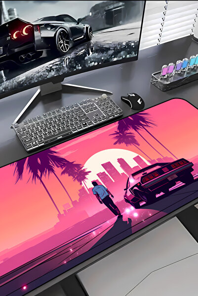 Charmbi Mouse Pad με θέμα GTA VI – Gaming Mousepad 30x70, Αντιολισθητική Βάση...