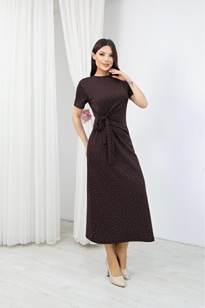 OTAKU Φόρεμα μίντι από ύφασμα Modal με περίτεχνη κεντητή λεπτομέρεια – Κομψό ...