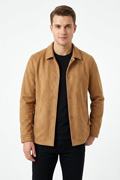 DYNAMO Men's Black Regular Fit Seasonal Suede Sports Coat Bgl-St05436