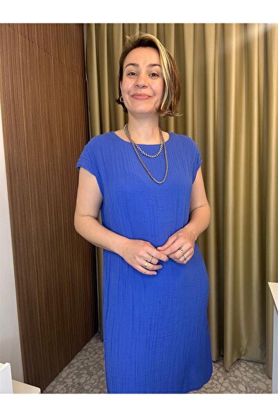MU&ME BOUTİQUE ELBİSE MÜSLİM BEYZA KESİK KOL MODEL