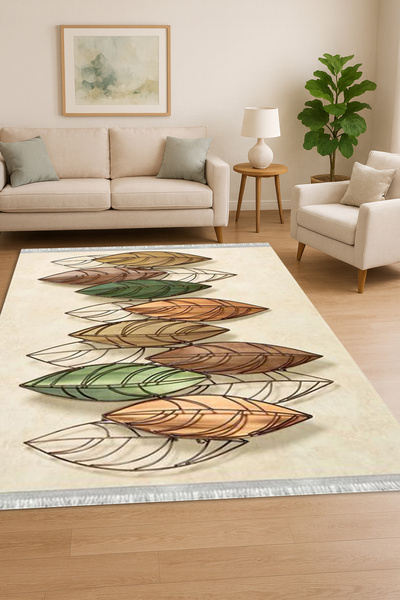 Home Dokuma taban Kaymaz Dijital Baskılı Yıkanabilir Leke Tutmayan Salon Halı...