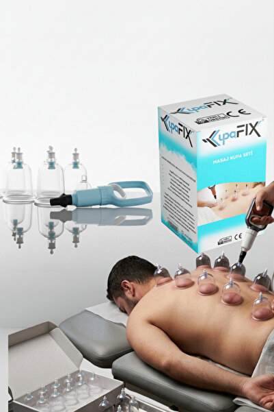 KUPAFİX 13 Parça Vakumlu Hacamat Kupa Bardak Çekme Seti -Selülit Ve Çatlak Gi...