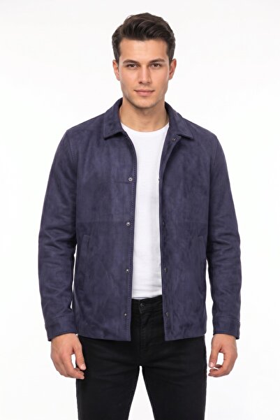 DYNAMO Men's Black Regular Fit Seasonal Suede Sports Coat Bgl-St05436