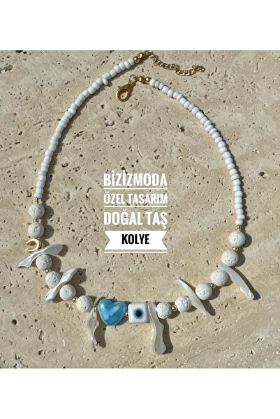 bizizmoda قلادة من الحجر الطبيعي بتصميم خاص