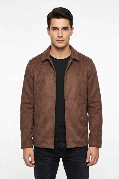 DYNAMO Men's Black Regular Fit Seasonal Suede Sports Coat Bgl-St05436