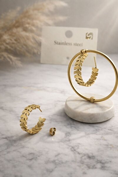 stainless steell Hoop Steel Earrings