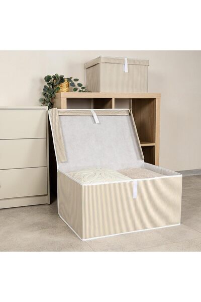 Pazar Kapısı Çok Amaçlı Düzenleyici Kapaklı Sandık Tipi Kutu Hurç Organizer (...