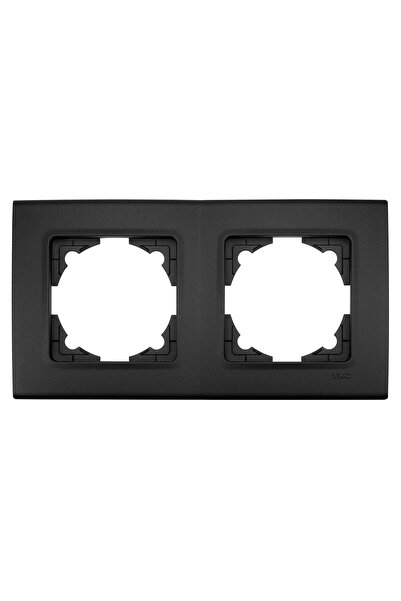 VİKO Linnera Life Night Black Double Frame Horizontal