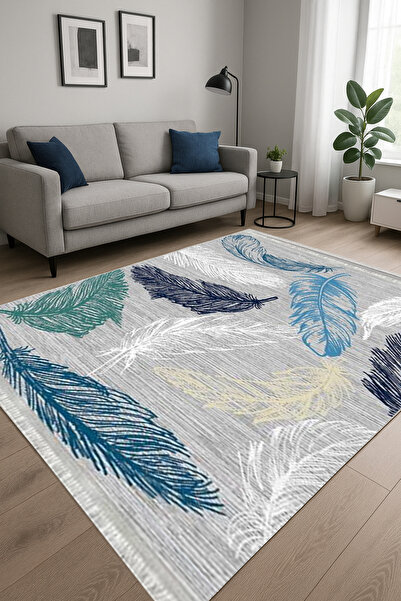 Home Dokuma taban Kaymaz Dijital Baskılı Yıkanabilir Leke Tutmayan Salon Halı...