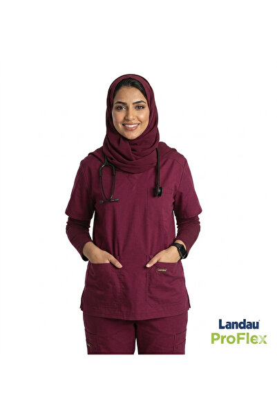 Landau لاندو زي طبي لون رمادي للرجال والنساء