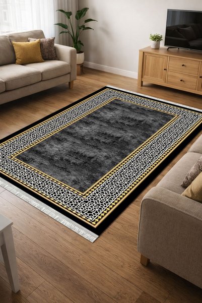 Home Kaymaz Dot Taban Dijital Baskılı Yıkanabilir Leke Tutmayan Halı Yolluk