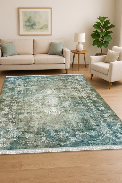 Home Kaymaz Dot Taban Dijital Baskılı Yıkanabilir Leke Tutmayan Halı Yolluk