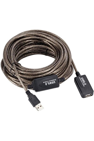E&D Collection Aktif USB Dişi Erkek Uzatıcı Uzatma Ek Kablosu 15 Metre