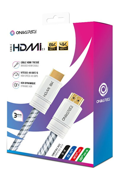 Oniverse Καλώδιο HDMI 8K Λευκό