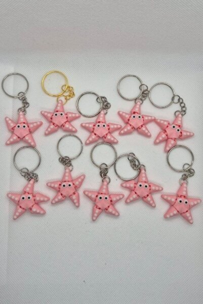 3DAtölyeMaker Moving Starfish Keychain 10 Pieces