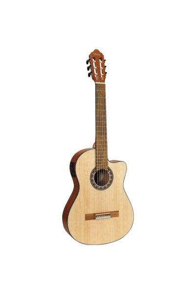 VALENCIA VC304CE ELEKTRO KLASİK GİTAR, CUTAWAY, 4/4, NATUREL MAT,