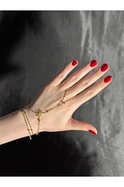 Sirena Accessories Işıltı Oku Gold Kaplama Şahmeran
