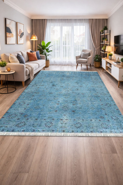 Home Dokuma taban Kaymaz Dijital Baskılı Yıkanabilir Leke Tutmayan Salon Halı...