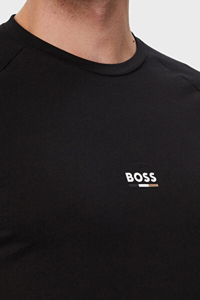 BOSS Pamuklu Regular Fit Logolu Yuvarlak Yaka T Shirt Erkek T SHİRT 50517970 005