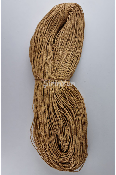 Şirin Yün Çile Kağıt İplik Açık Karamel 240 - 250 Gram
