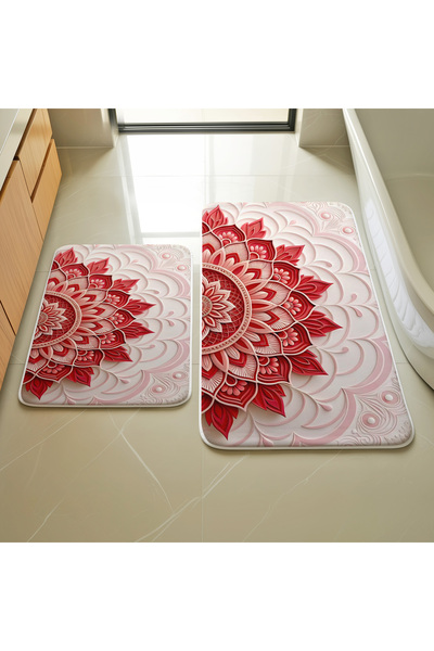 GENELOEM Ethnic Patterned 2-Piece Mat Set M202