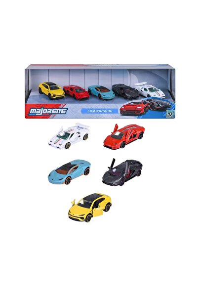 OyuncaklarÜlkesi Majorette Lamborghini Premium 5-Piece Single Cars Toy Set 1:...