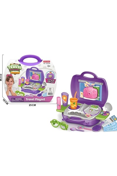 Trendbaby طقم أدوات تجميل للأطفال مع شنطة Trend Baby & Trend Kids
