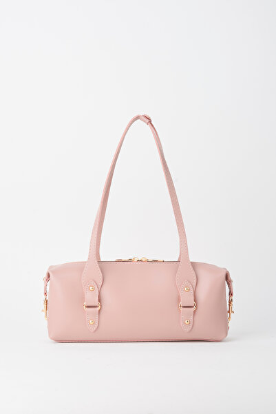 Vivaq Women's Şebboy Pink Design Edged Lined Zipper Closure Baguette Handbag ...