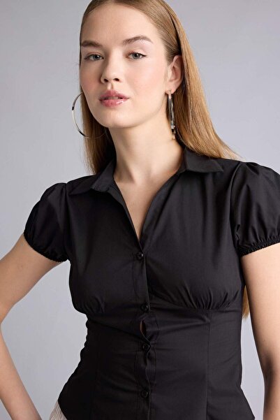 DeFacto Εφαρμοστό κοντομάνικο πουκάμισο H3019AX26SP