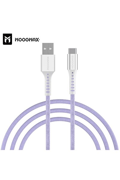 MOOG Shipping Delivery Type-C Cable Fabric-Purple Moog-Mx064-Usb Typ